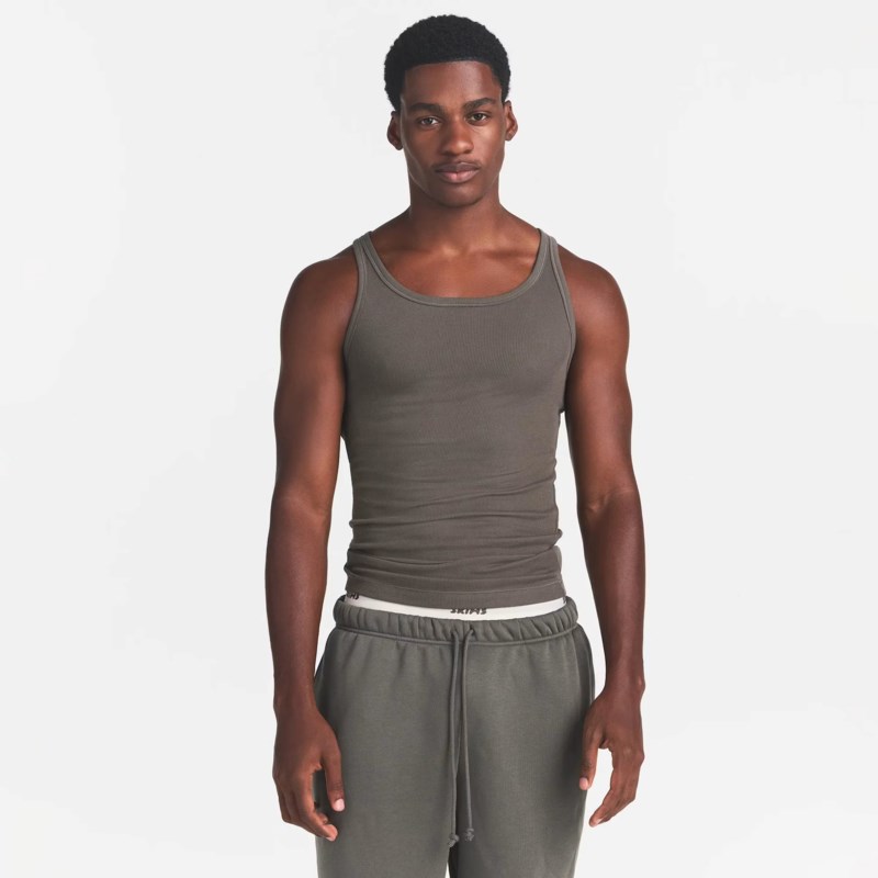 SKIMS Linne cotton rib 3-pack herr – bild 2