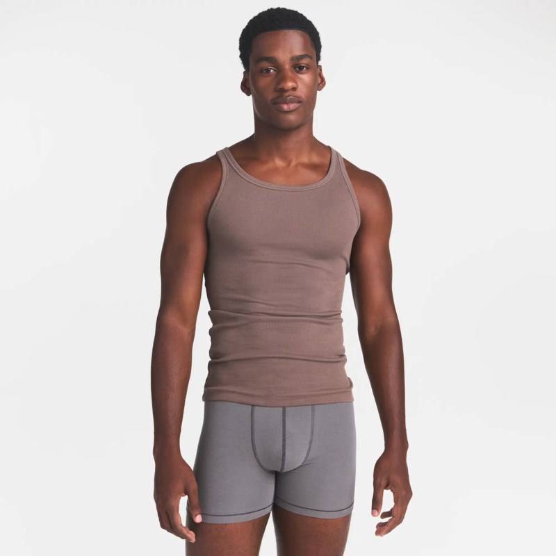 SKIMS Linne cotton rib 3-pack herr – bild 4