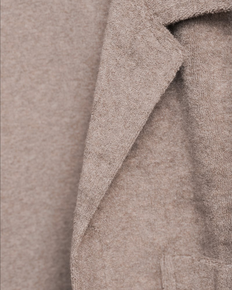 Skjorta toweling pool taupe melange 5