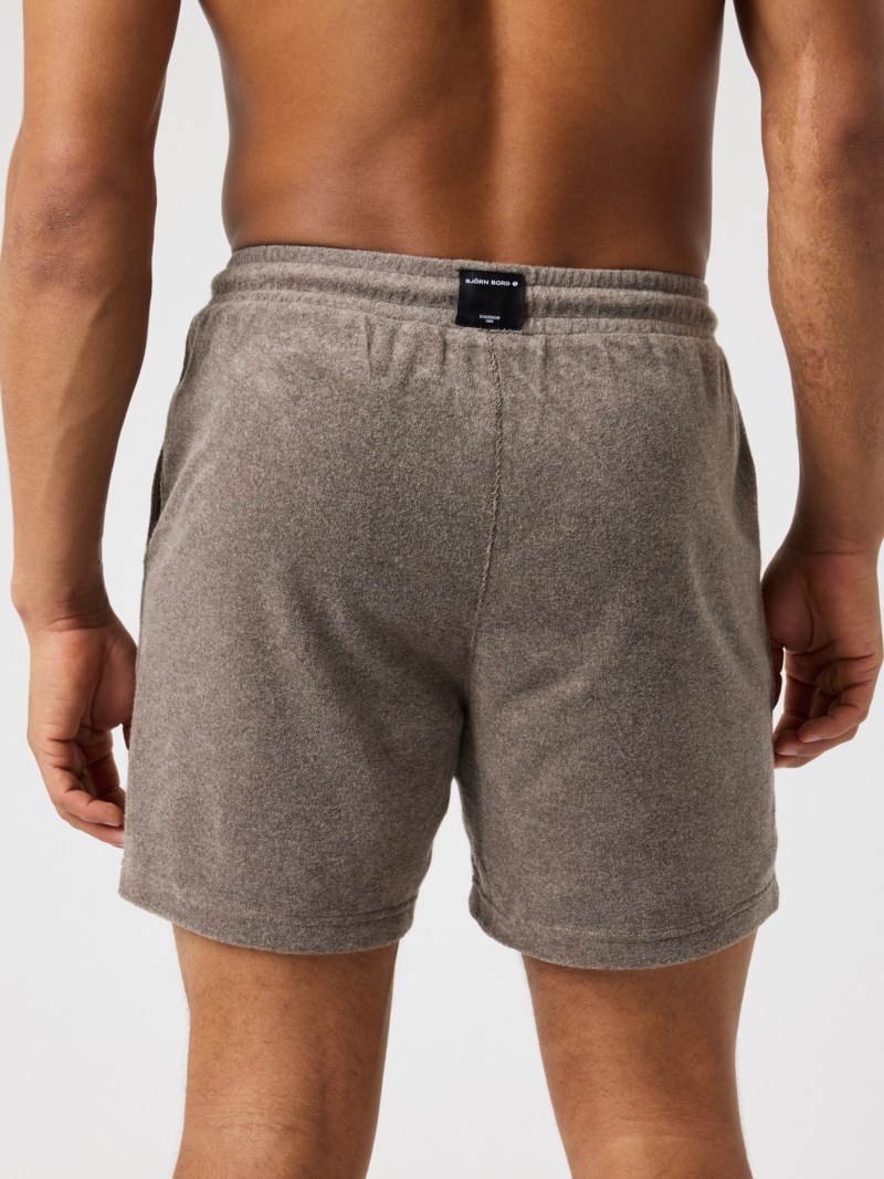 Shorts toweling pool taupe melange 3