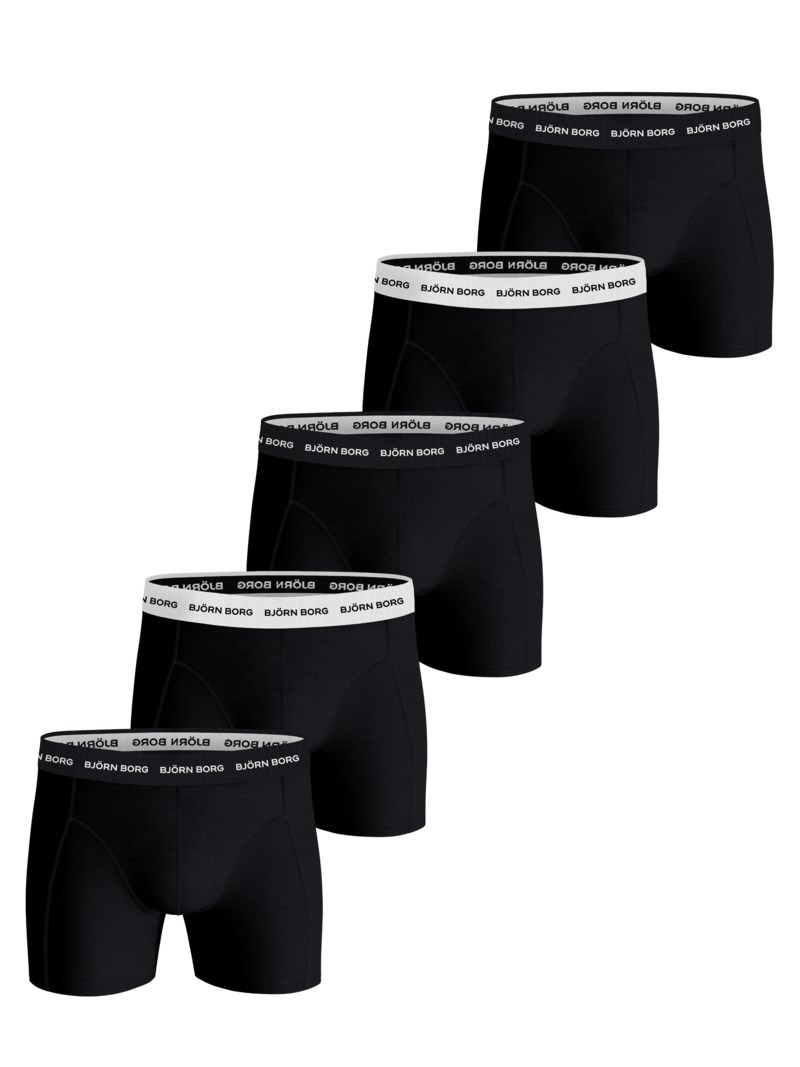 Kalsong stretch boxer 5-pack black/ white 1