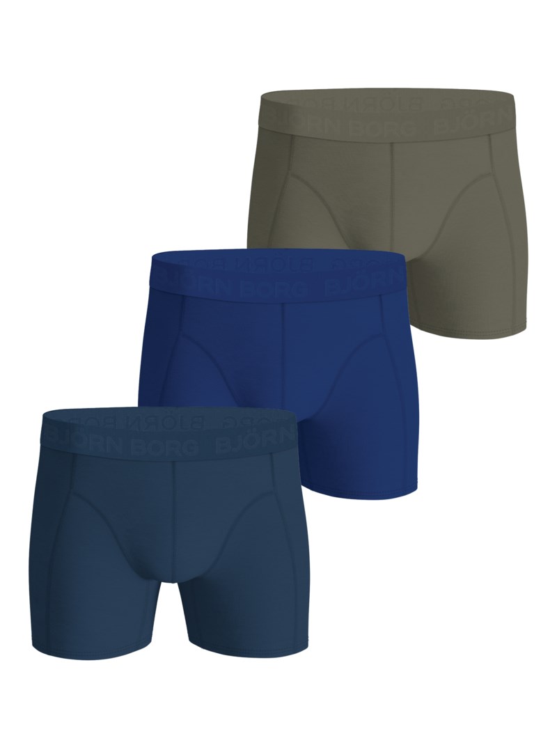 Kalsong stretch boxers 3-pack green/ pattern 7