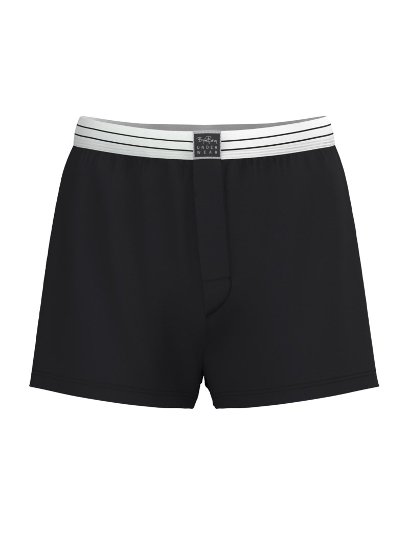 Kalsong jersey boxer 2-pack white/ black 2