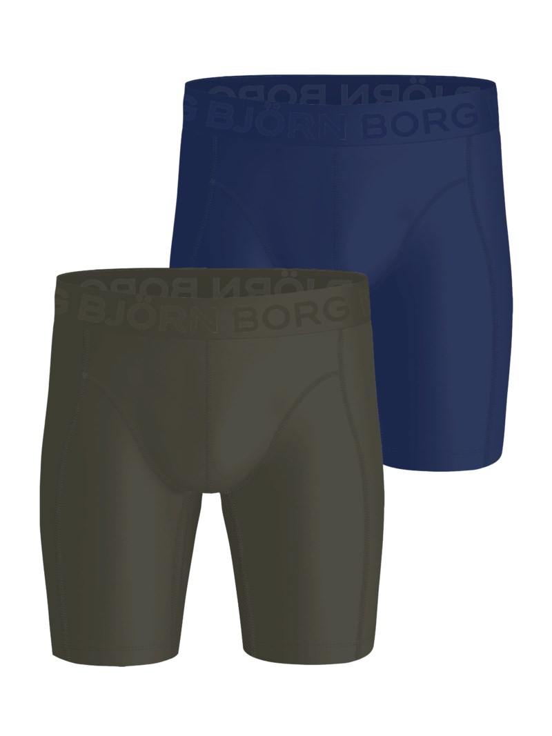 Kalsong sports lightweight boxer 2-pack khaki/ navy 1