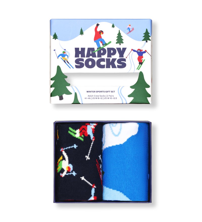 Happy Socks Strumpor winter sports 2-pack herr – bild 4