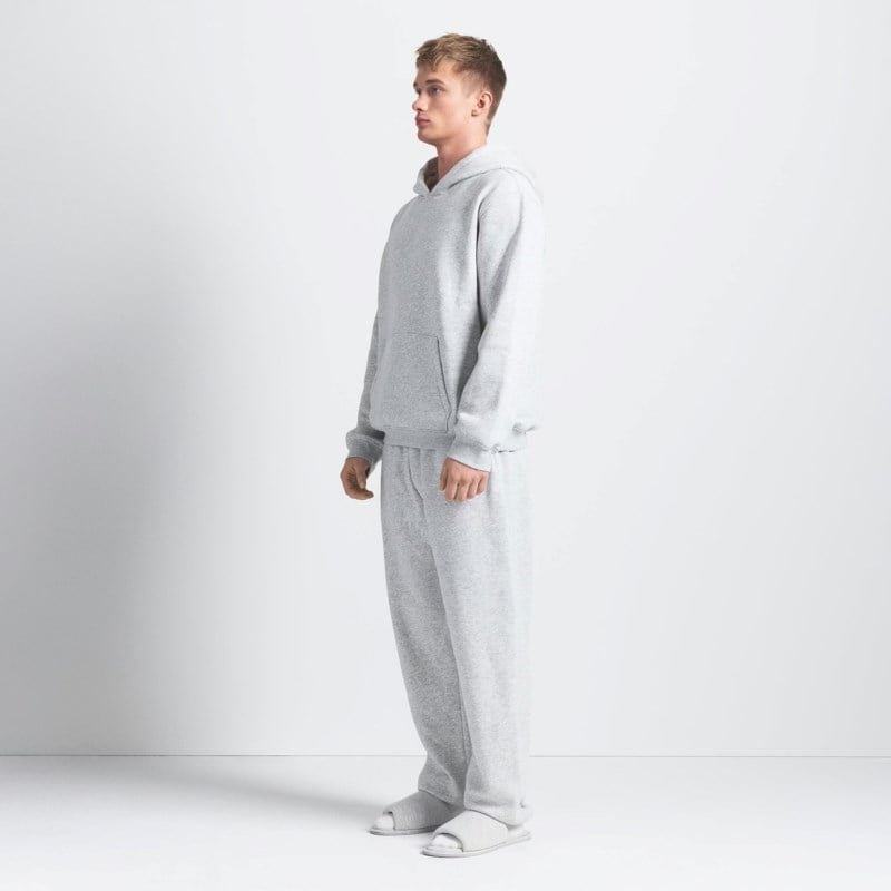 SKIMS Fleece lounge mens relaxed hoodie herr – bild 3
