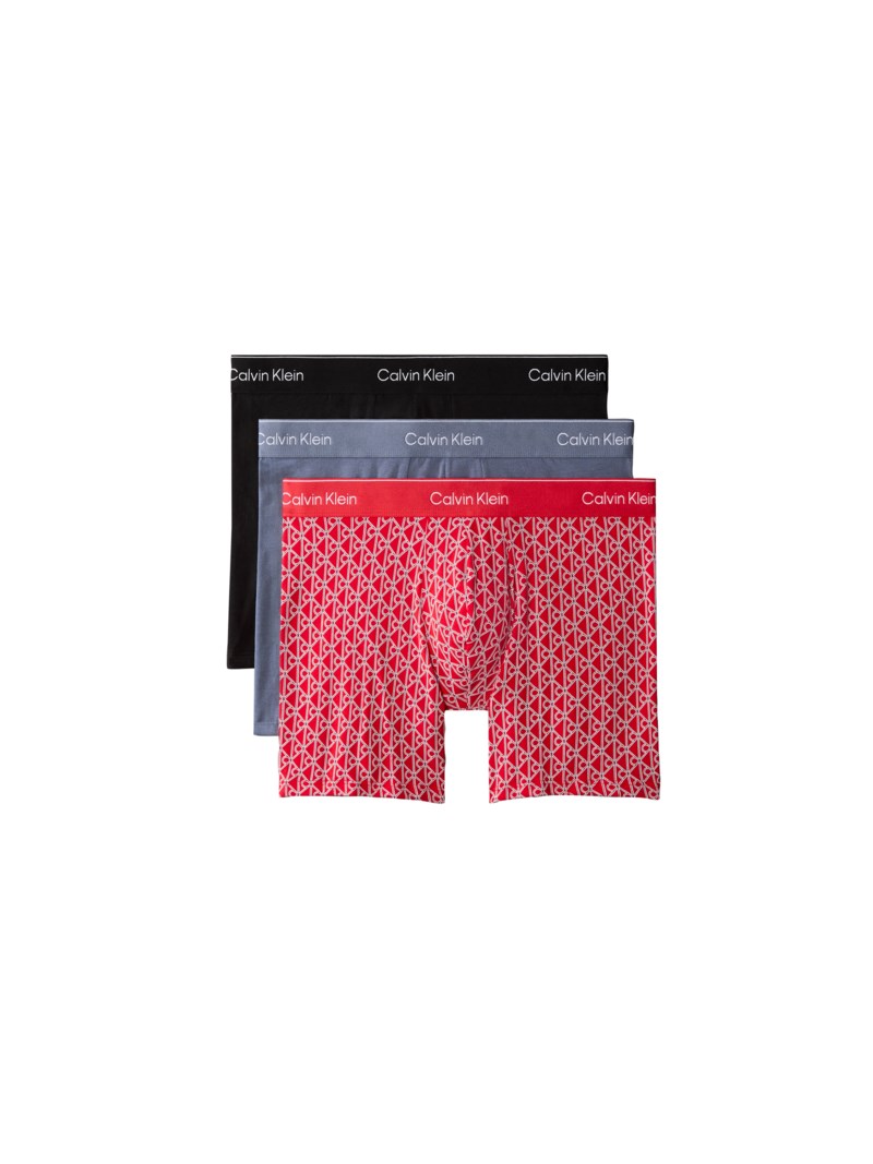 3-pack boxer briefs black/prep emblem goji berry/grisai