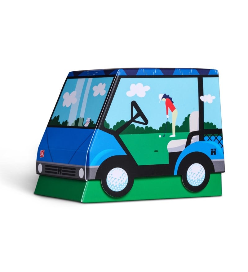 Happy Socks 3-pack strumpor golf cart gift set herr – bild 2