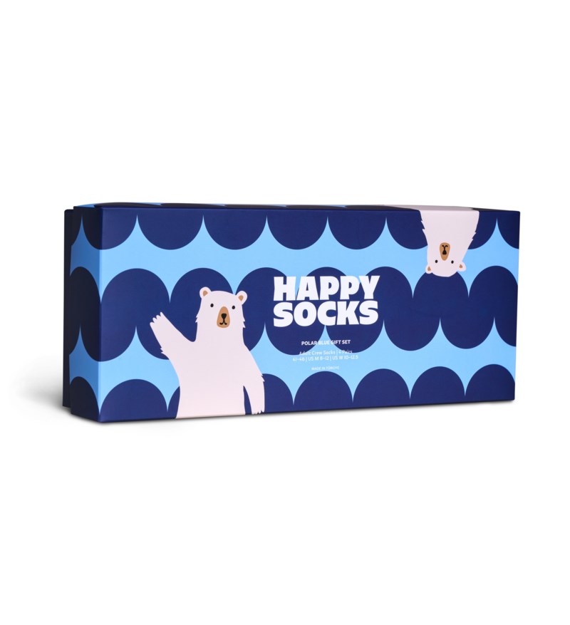 4-pack strumpor polar blue gift set