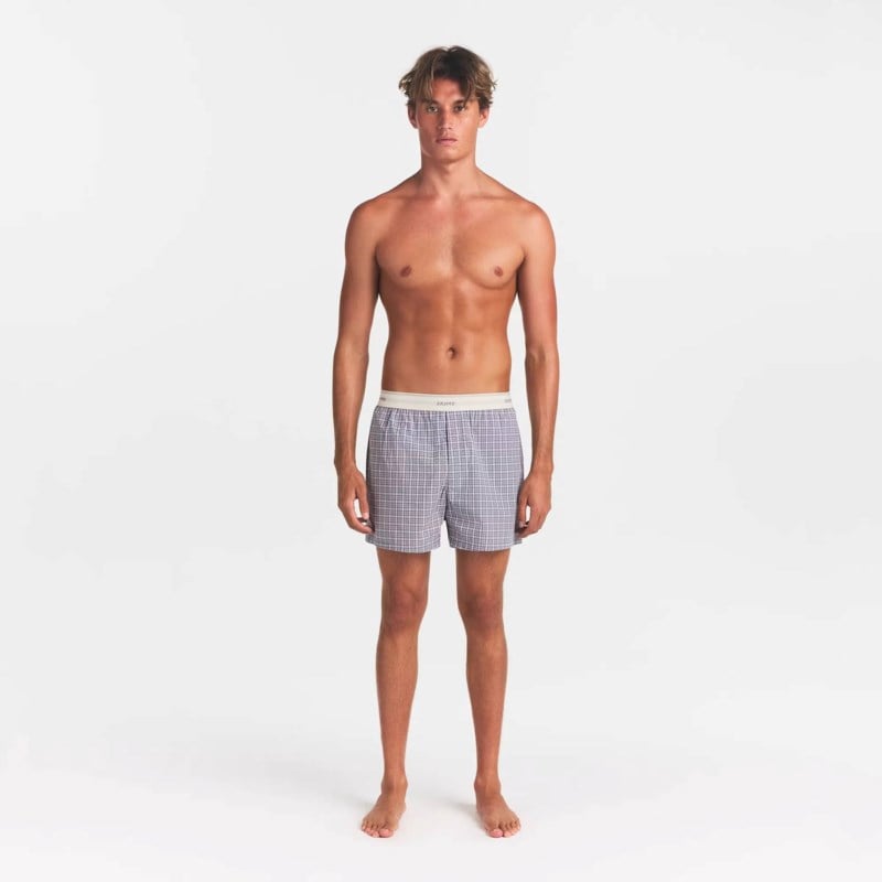 SKIMS Boxer cotton poplin logo band kalsonger herr – bild 2