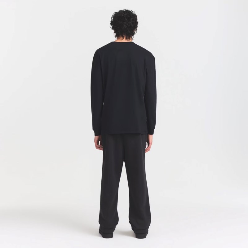 SKIMS Heavyweight cotton relaxed long sleeve t-shirt herr – bild 4