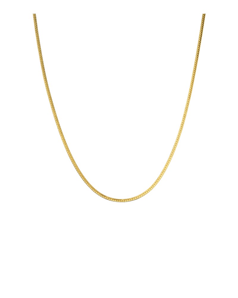 Halsband herringbone choker necklace guld 1
