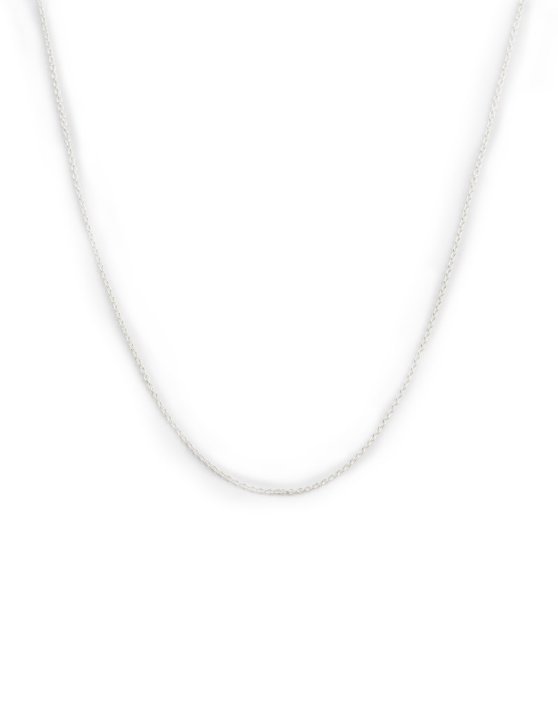 Halsband beloved short oval chain silver 1