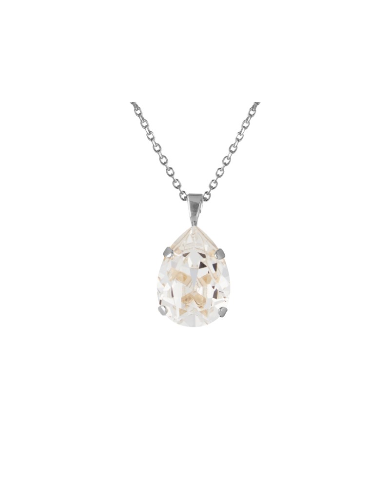 Caroline Svedbom Mini Drop Necklace Rhodium Crystal halsband herr – bild 2