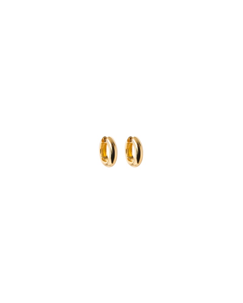Örhängen timeless chunky hoops guld 1