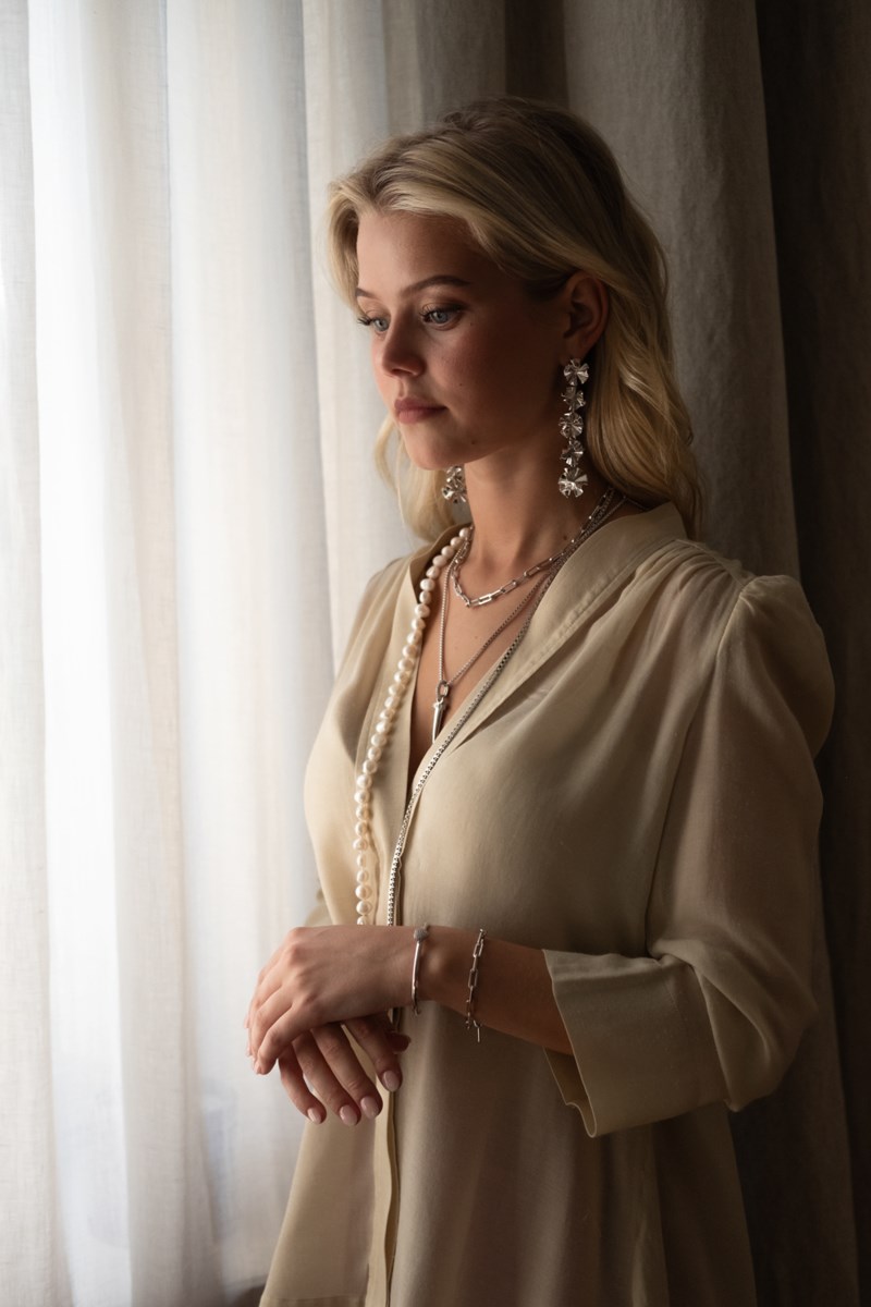 Örhängen hedvig deco vanity earrings silver 2
