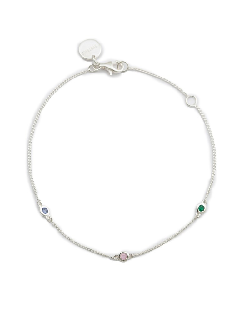 Armband treasure shimmer multi silver 1