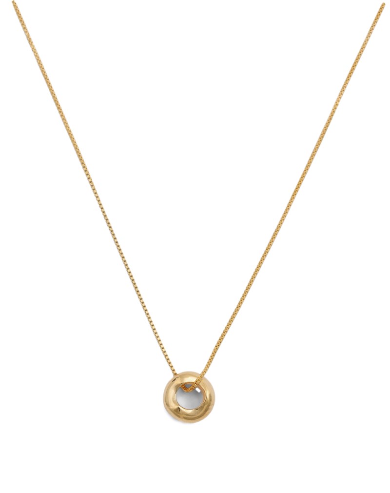 Halsband bolded wavy shiny gold 1