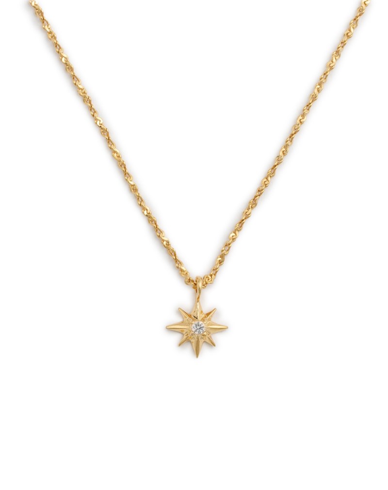 North Star Necklace Gold 2