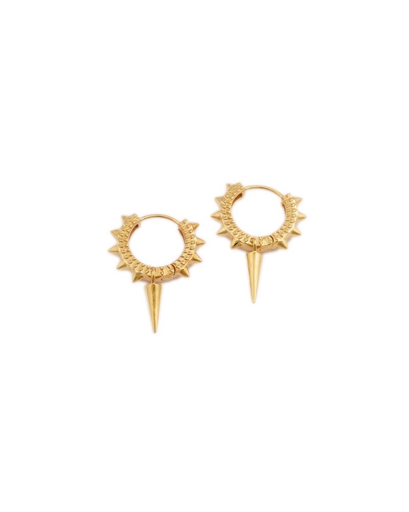 Örhänge harvey heavy spike gold 1