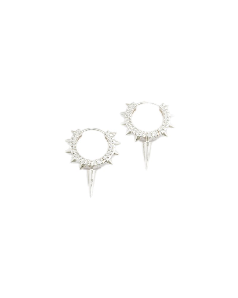 Örhänge harvey heavy spike silver 1
