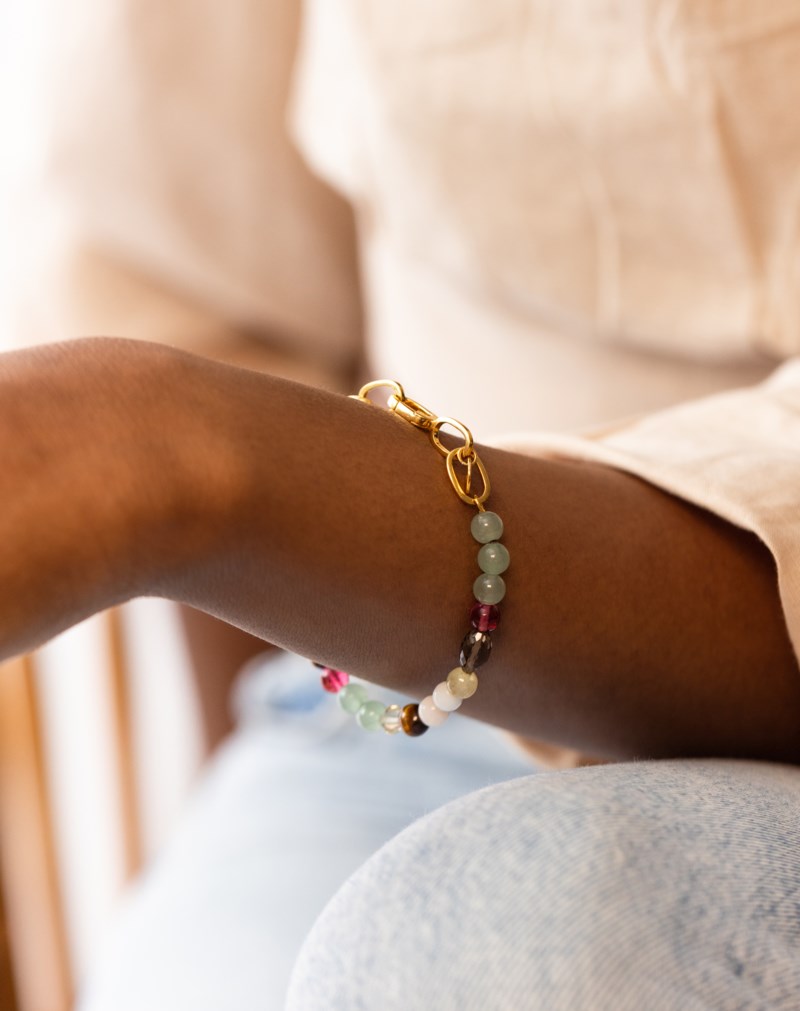 Armband dreamcatcher gold 2