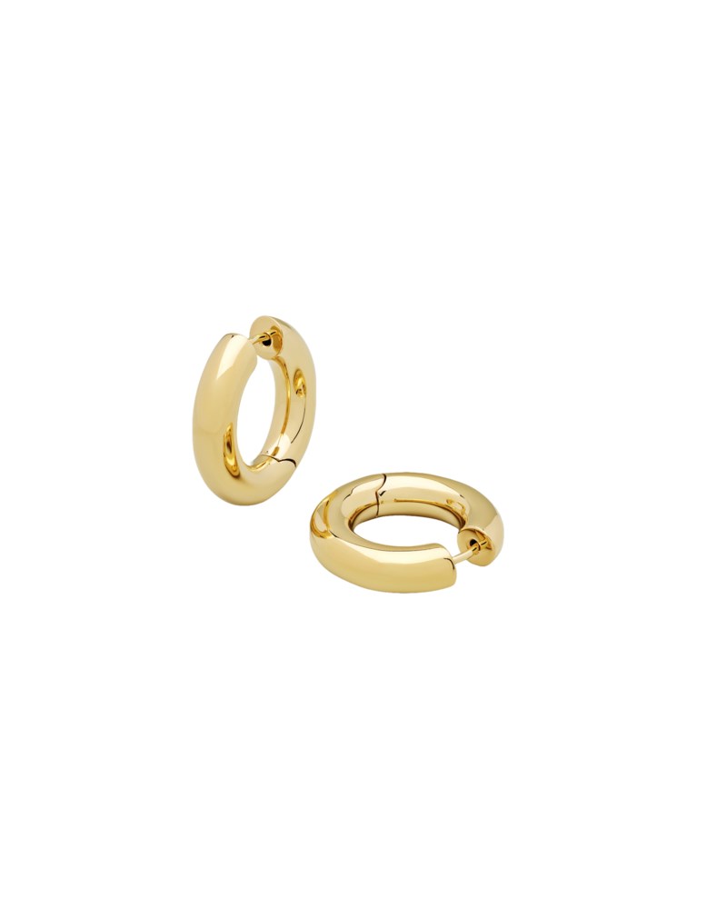 Örhängen chunky hoops medium guld 1