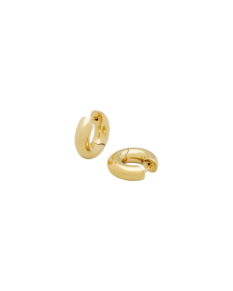 Örhängen chunky hoops small guld 1
