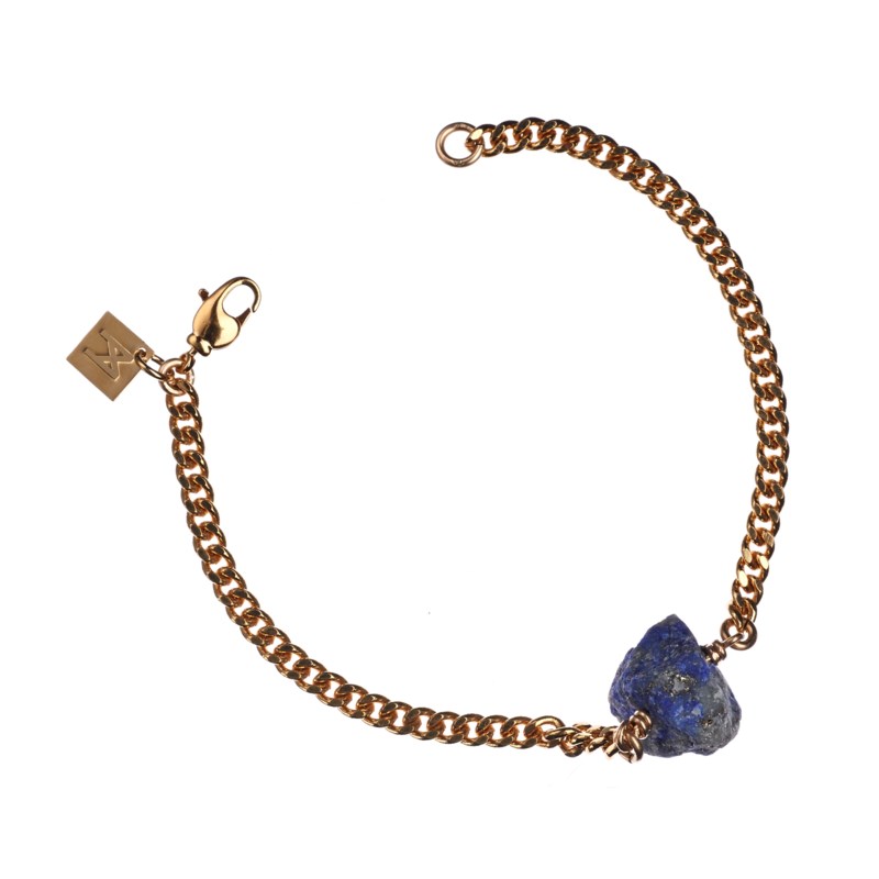 Armband the raw one lapis lazuli guld 1