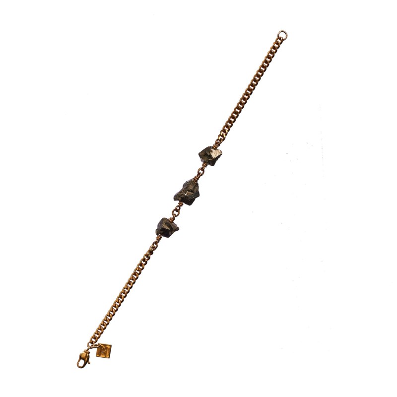 Armband xxx pyrite guld 1