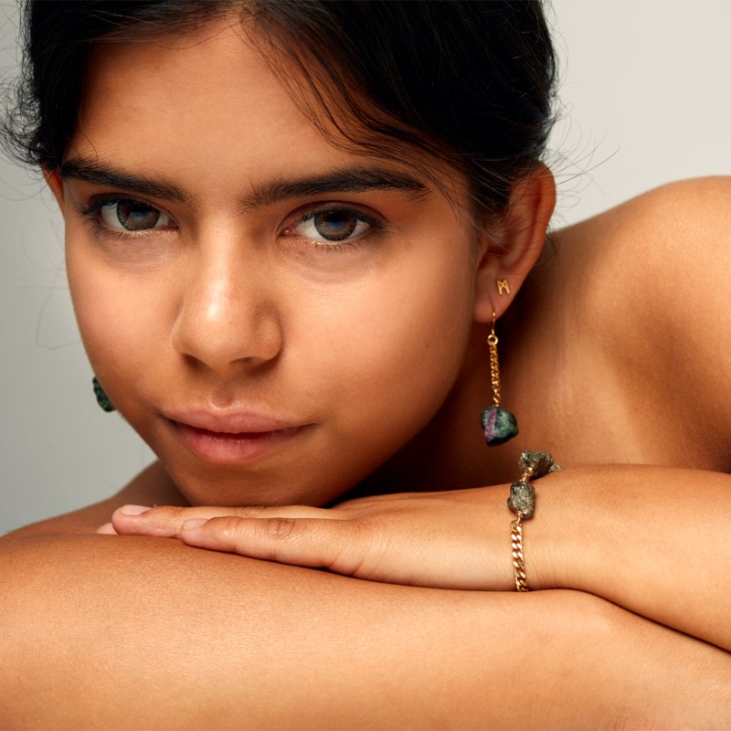 Armband xxx pyrite guld 2