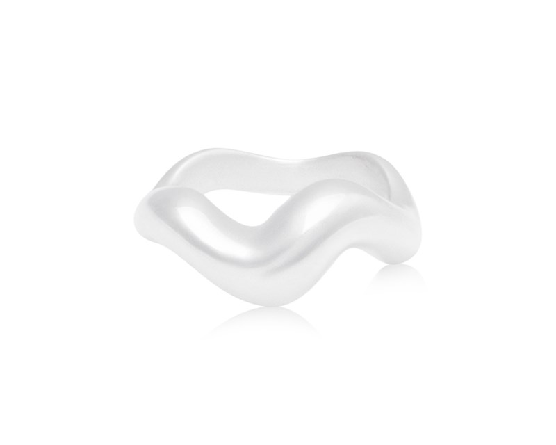 Ring aurea` polished silver 2