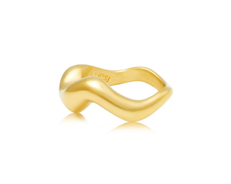 Ring aurea` polished silver 2