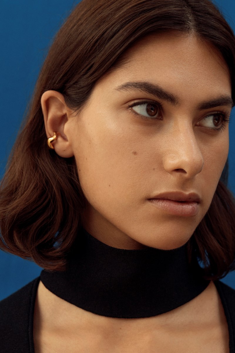 Ear cuff aurea` polished silver 2