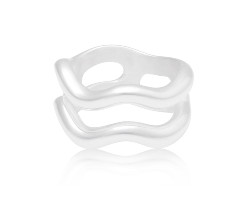 Ring aurea` twin polished guld 1