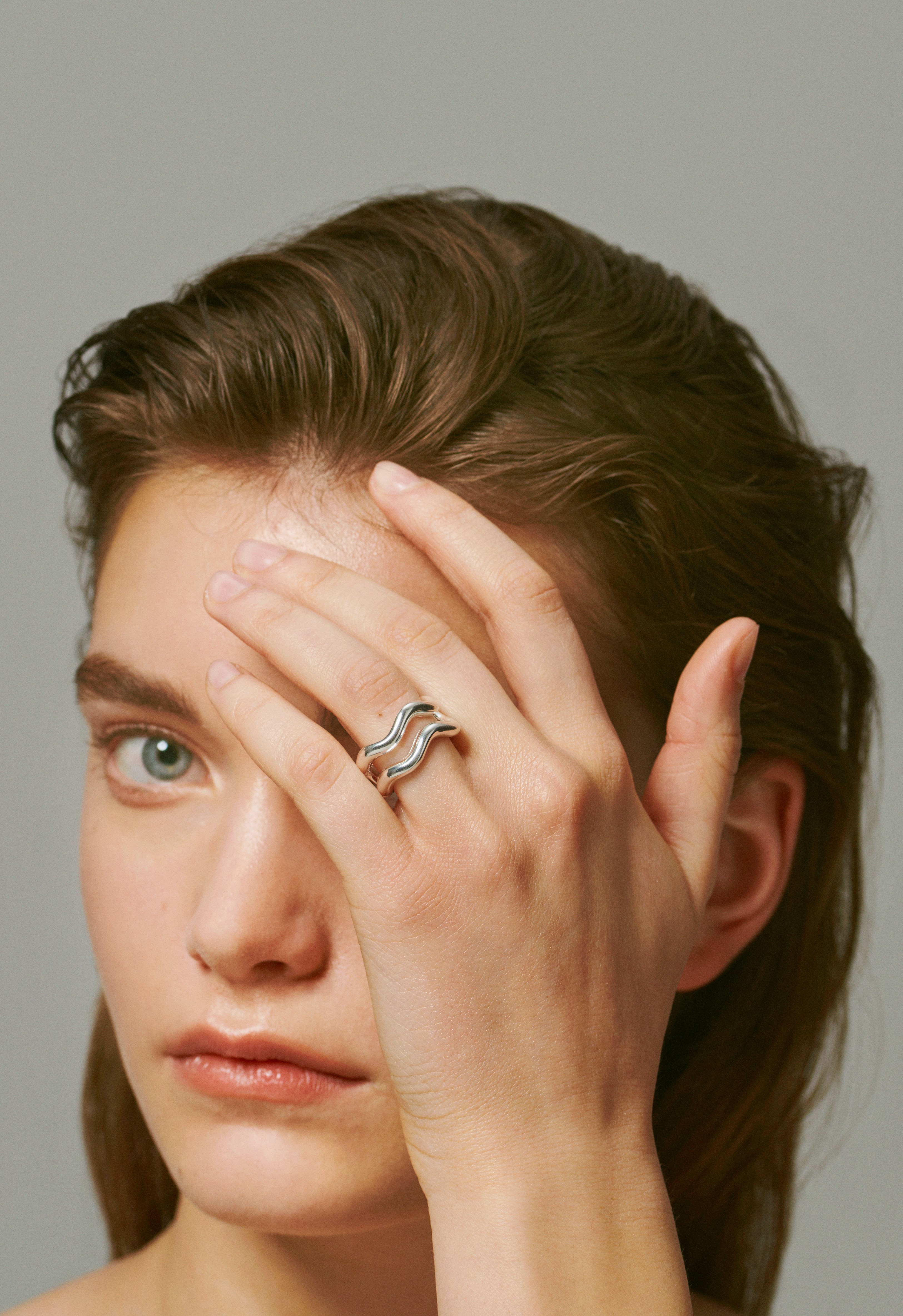 Louis Abel - Ring aurea` twin polished silver | NK