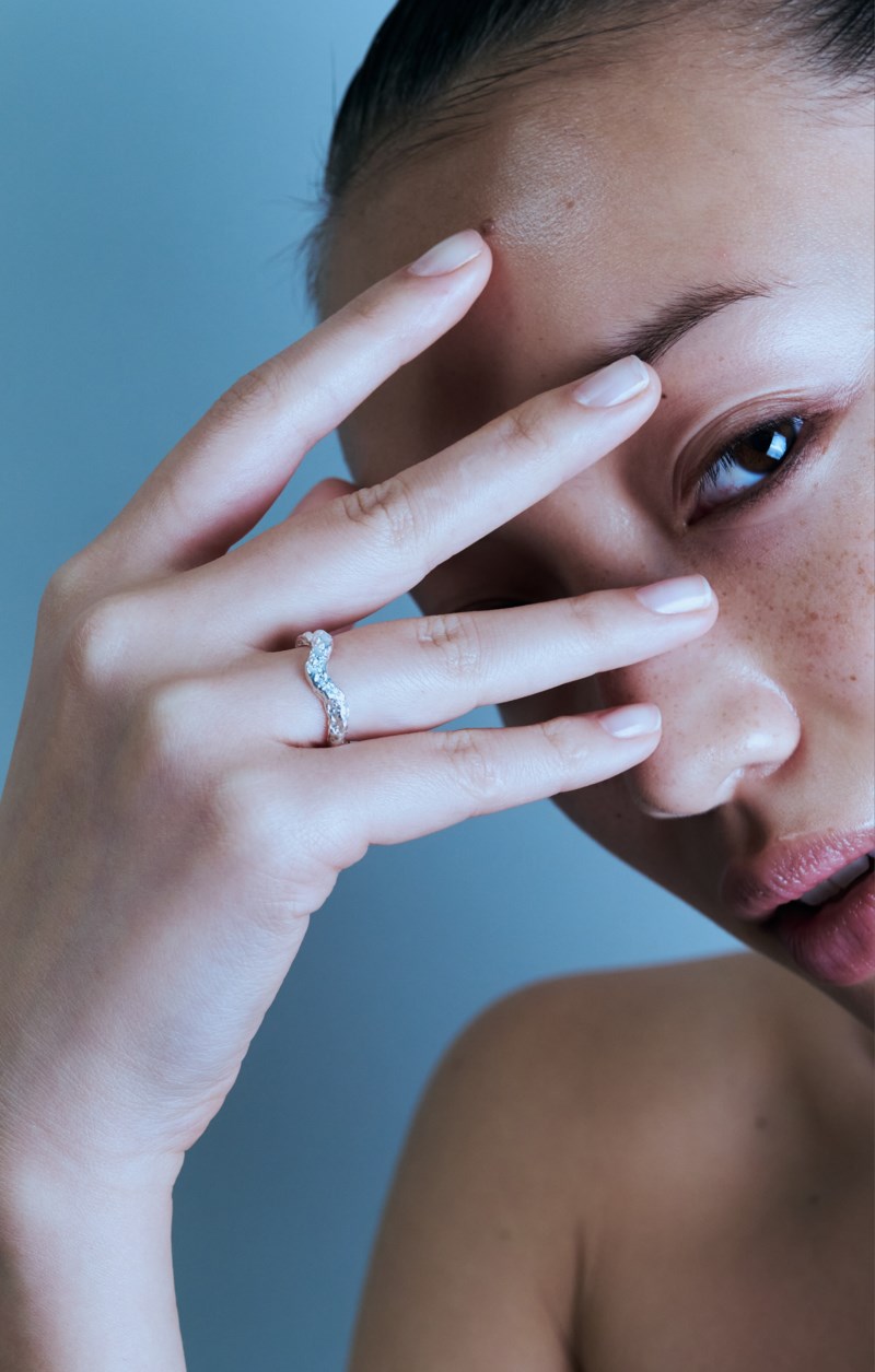 Ring aurea` thin silver 4