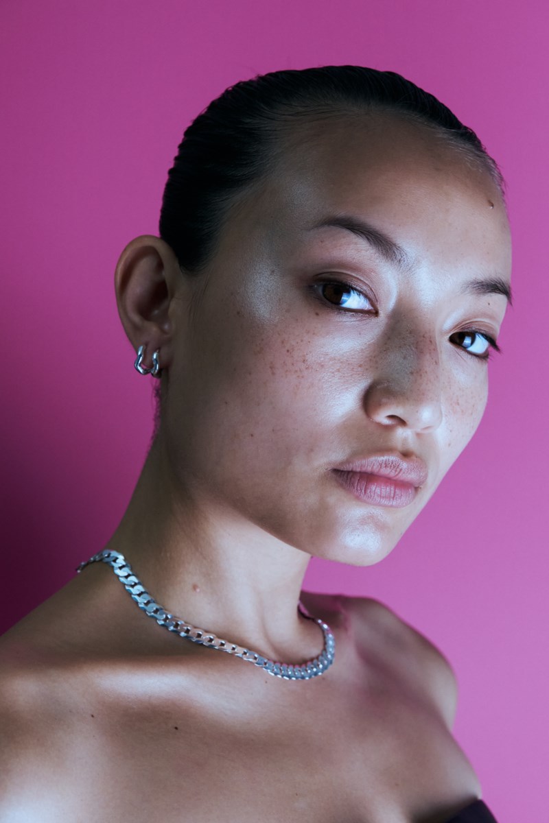Örhänge aurea` polished mini hoop silver 3