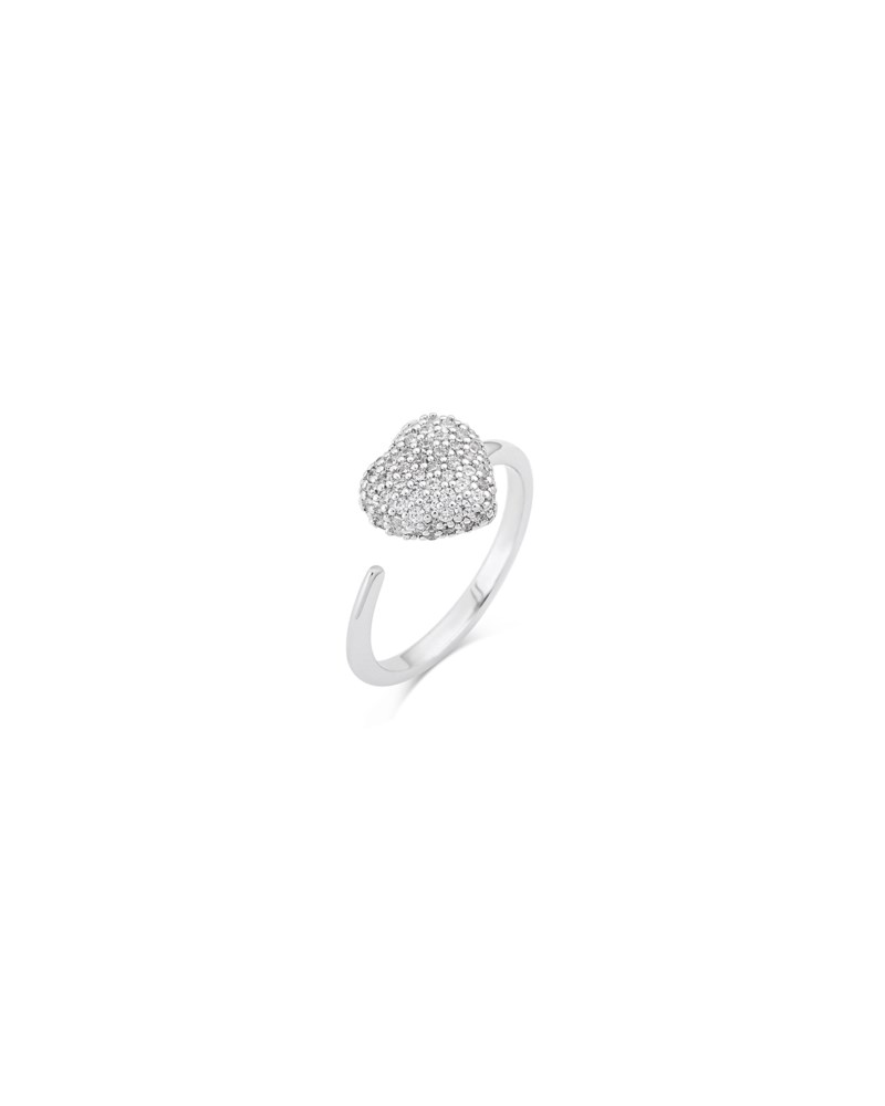 Ring timeless eternal love rock crystal silver 1