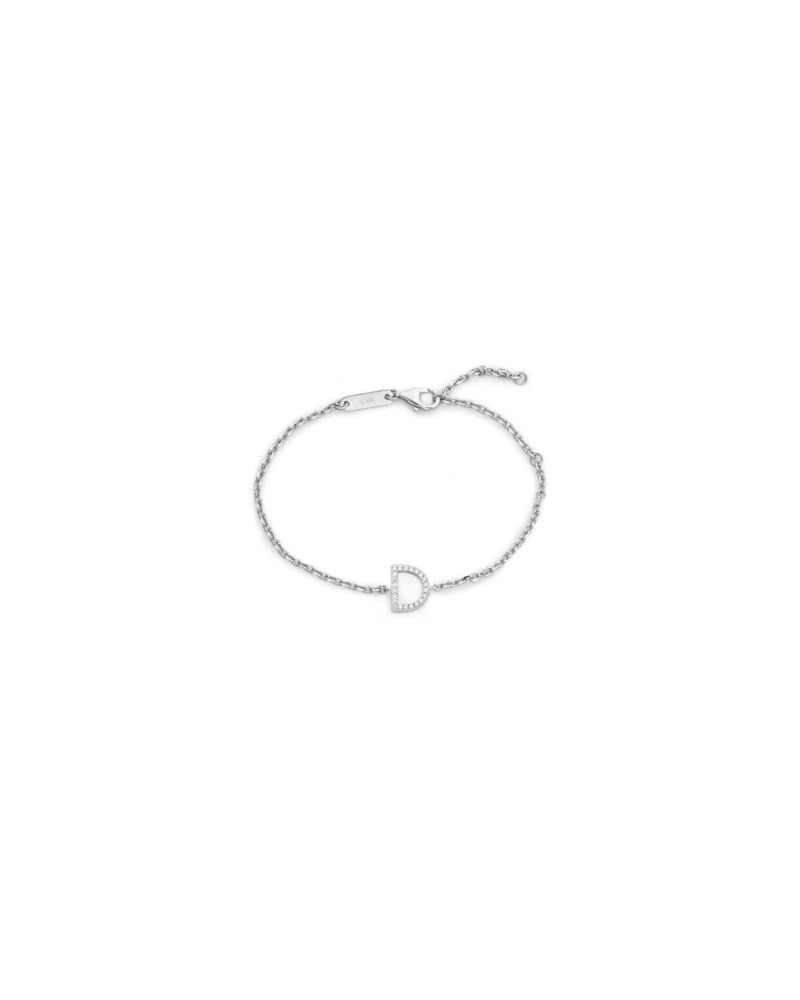 Armband irma letter bracelet d silver 1
