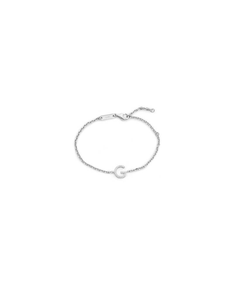 Armband irma letter bracelet g silver 1