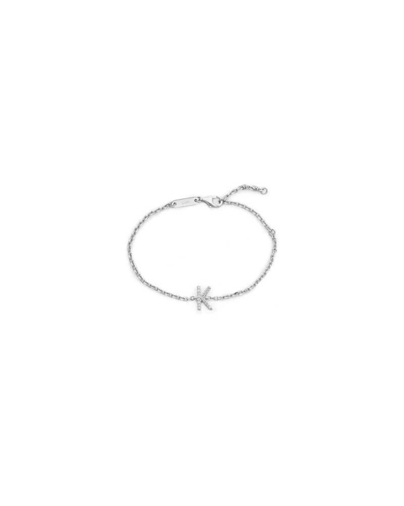 Armband irma letter bracelet k silver 1