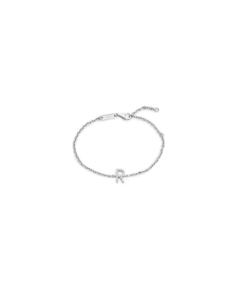 Armband irma letter bracelet r silver 1