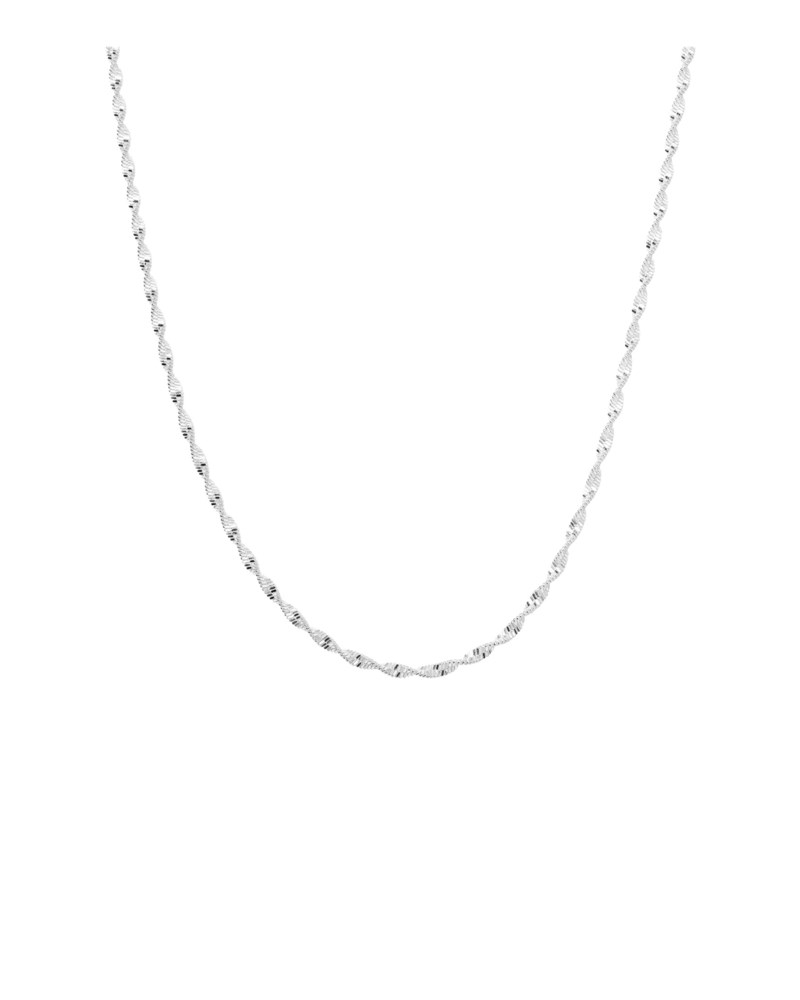 Halsband herringbone twisted necklace silver 1