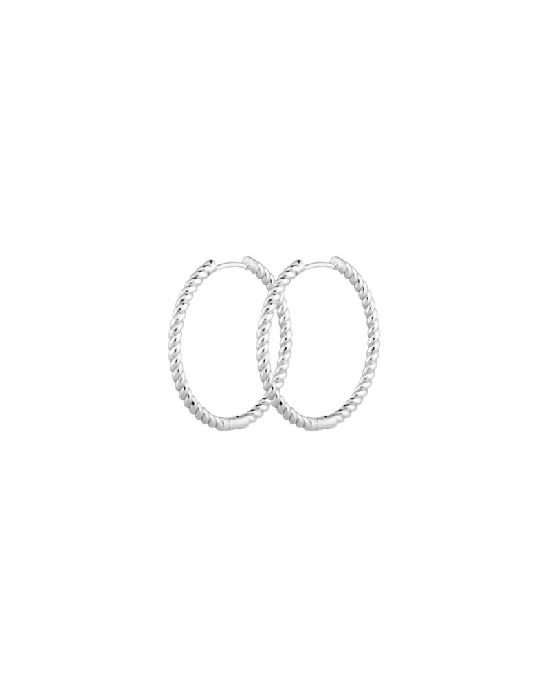 Örhängen timeless amazon spin hoops silver 1
