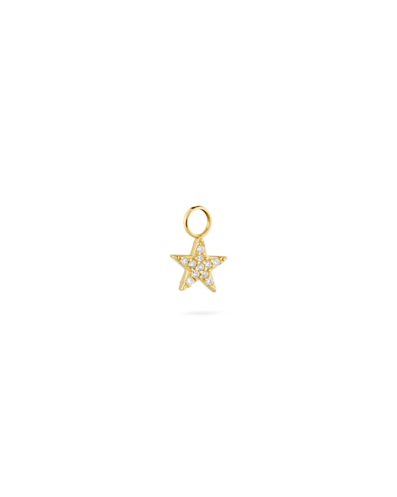 Hänge signature petite star rock crystal guld 1