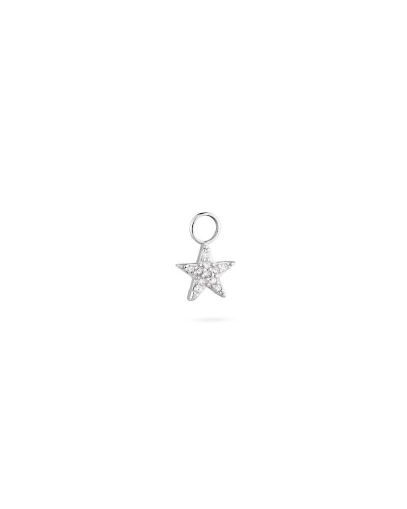 Hänge signature petite star rock crystal silver 1