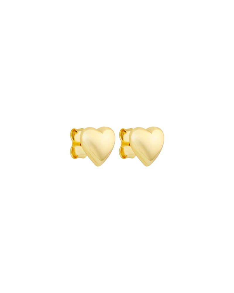 Örhängen signature petite heart studs guld 1