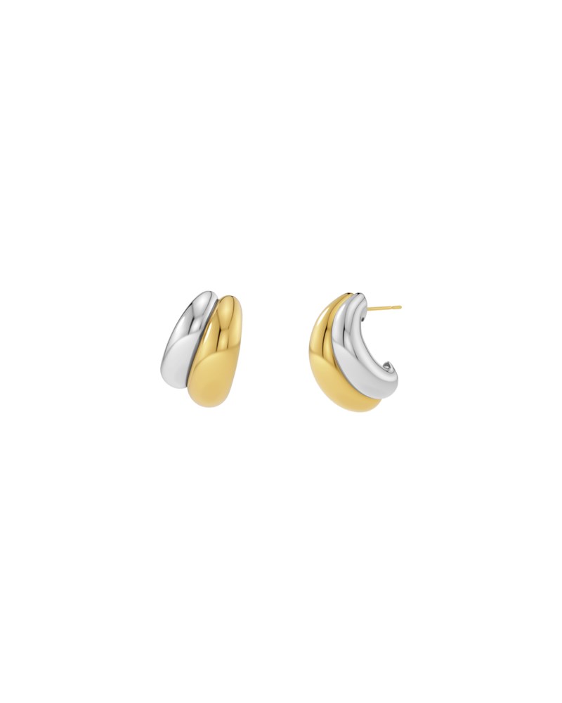 Örhängen furo duo studs förgyllt stål 1