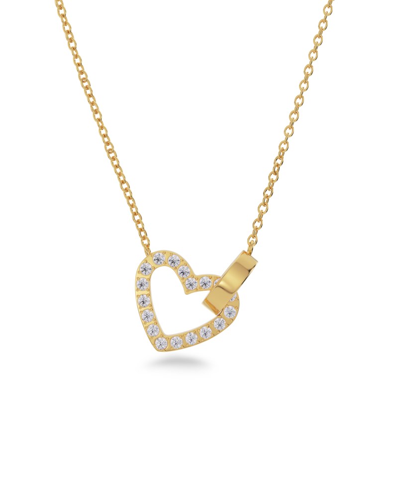 Halsband eternal heart necklace stål 2